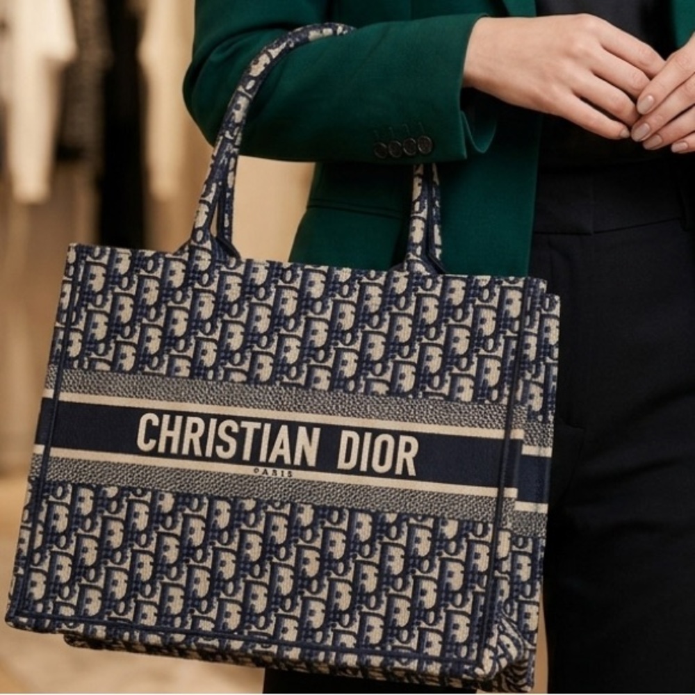 Logo Style Canvas Book Tote Bag